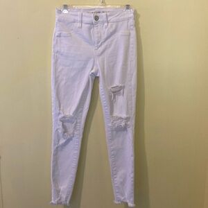 AEO White Jeggings